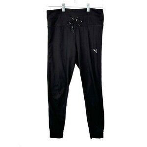 Puma Pants Womens S Small Black Joggers Workout Athletic Casual Ladies EUC
